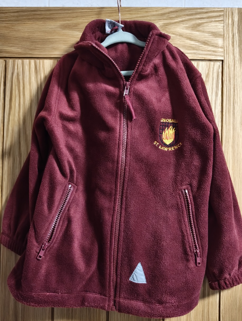 Branded fleece coat, age 11+